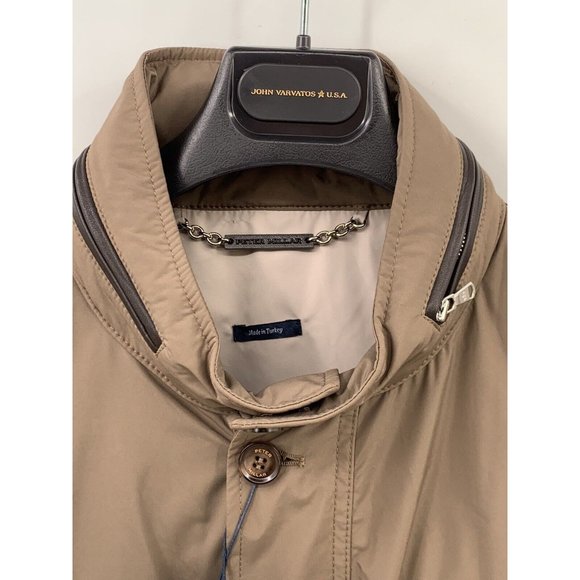Peter Millar Discovery All-Weather Jacket/Pack-Away Hood In Brown XL $798 (F3) - Picture 6 of 12